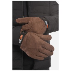 Рукавички чоловічі флісові коричневого кольору 193720L