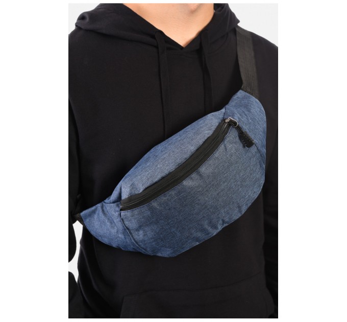 Бананка чоловіча текстильна синього кольору 193837L