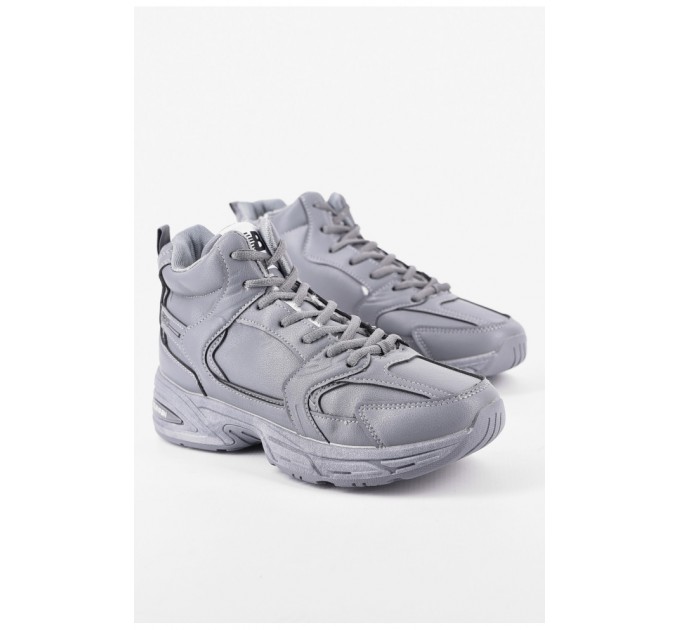 Кросівки чоловічі зимові сірого кольору 193916L