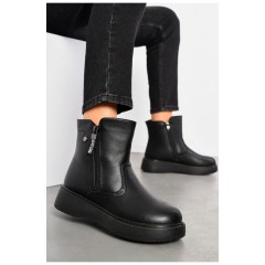 Черевики жіночі зимові чорного кольору на хутрі 194117L Черевики жіночі зимові чорного кольору на хутрі 194117L