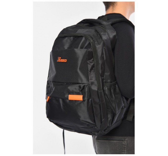 Рюкзак чоловічий текстильний чорного кольору 194335L