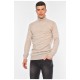Светр чоловічий однотонний бежевого кольору 194480L