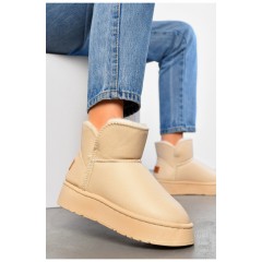 Угги женские на меху бежевого цвета 194576L