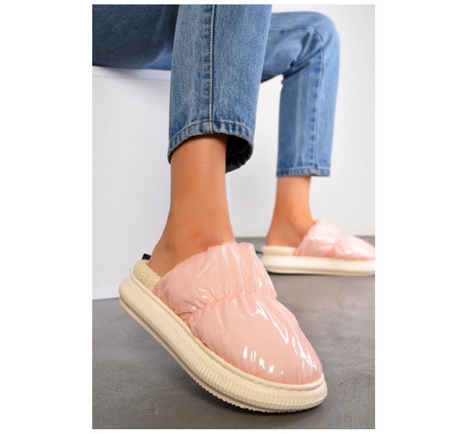 Тапочки домашние женские розового цвета 194786L
