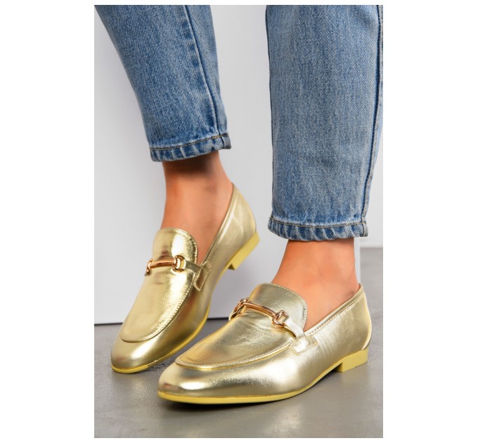 Балетки жіночі золотого кольору 194915L