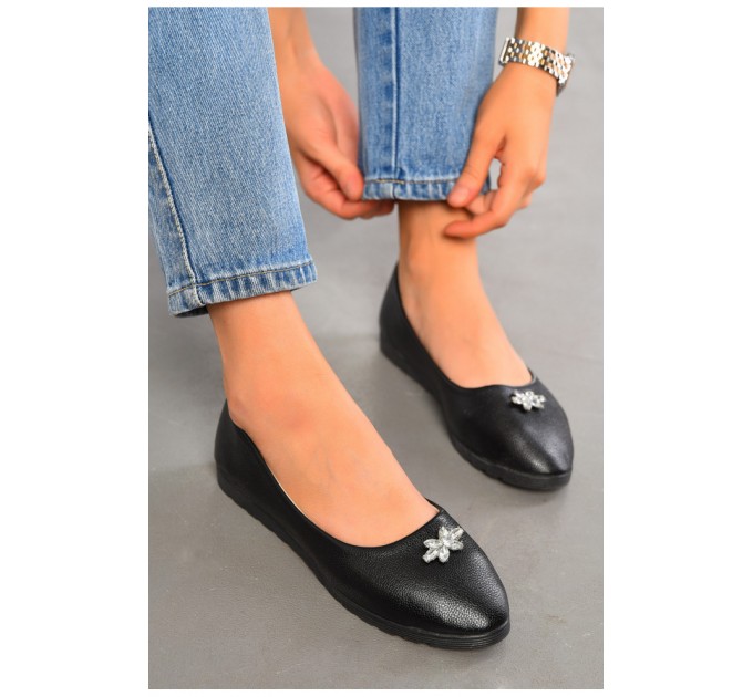 Балетки женские черного цвета 195043L