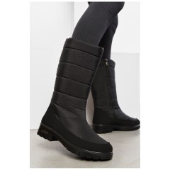 Дутики жіночі на хутрі чорного кольору 195352L