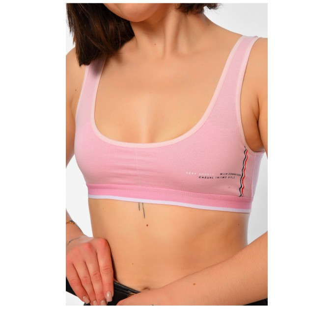 Топ жіночий пудрового кольору чашка В 195489L