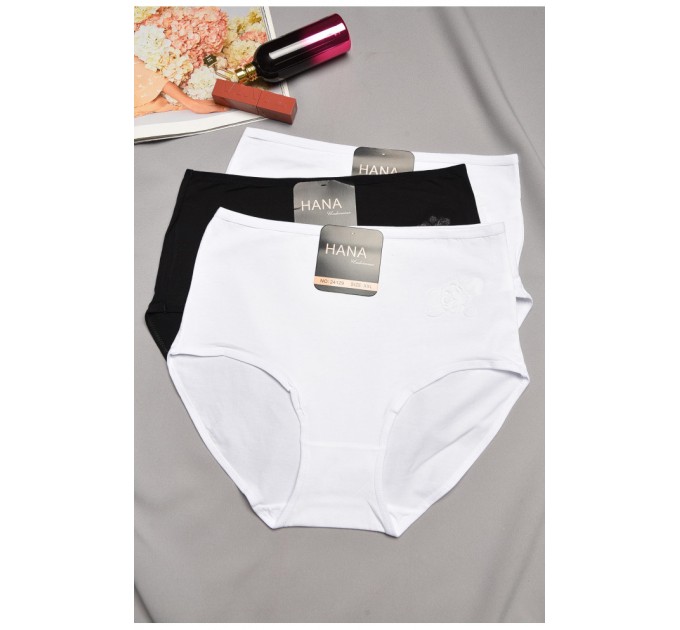 Набор женских трусов полубатальных 3 штуки 195506L