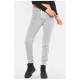 Спортивні штани жіночі на флісі сірого кольору 195661L