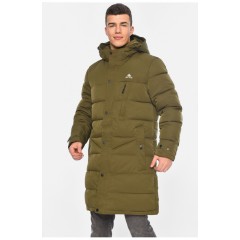 Куртка мужская удлиненная еврозима цвета хаки 195769L