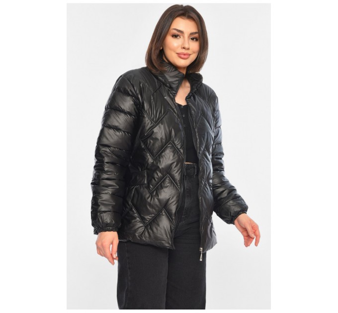 Куртка женская демисезонная черного цвета 195998L