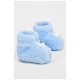 Пінетки дитячі для хлопчика махрові блакитного кольору 196032L
