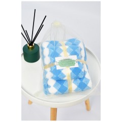 Набор полотенец из микрофибры банне+для лица голубовато-белого цвета 196435L