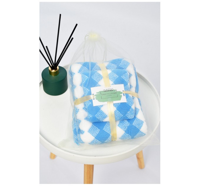 Набор полотенец из микрофибры банне+для лица голубовато-белого цвета 196435L