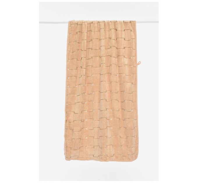 Полотенце банное микрофибра бежевого цвета 196473L