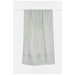 Полотенце банное махровое серого цвета 196531L