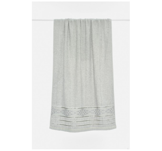 Полотенце банное махровое серого цвета 196531L