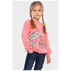 Світшот дитячий для дівчинки пудрового кольору 196561L