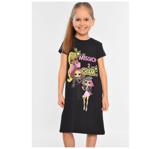 Платье детское для девочки черного цвета 196603L