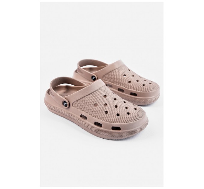 Крокси жіночі темно-бежевого кольору 196655L