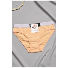 Труси жіночі однотонні бежевого кольору 197023L