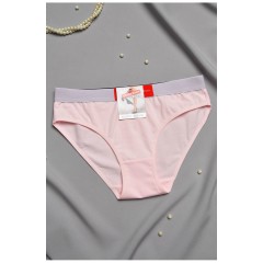 Труси жіночі однотонні світло-рожевого кольору 197024L
