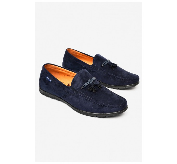 Мокасини чоловічі темно-синього кольору 197176L