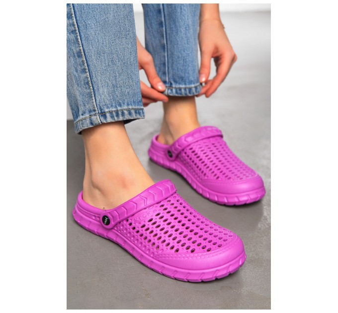 Кроксы женские цвета фуксии 197256L
