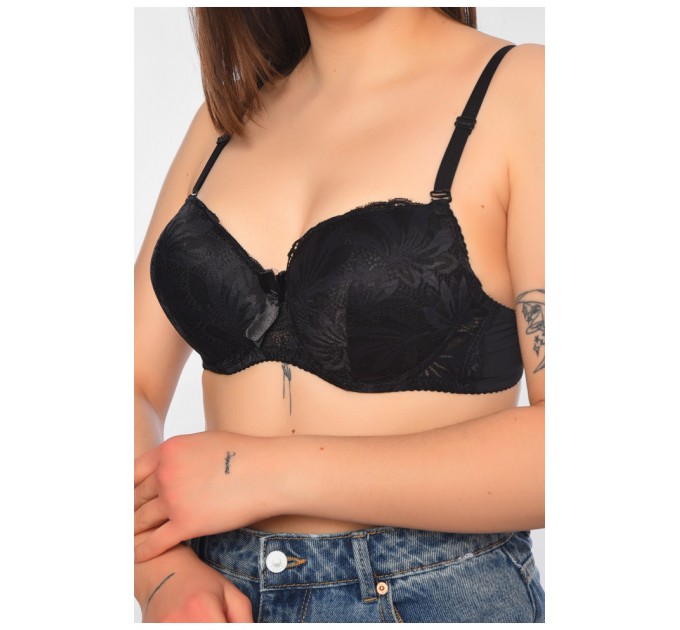 Бюстгальтер жіночий чорного кольору чашка В 197630L