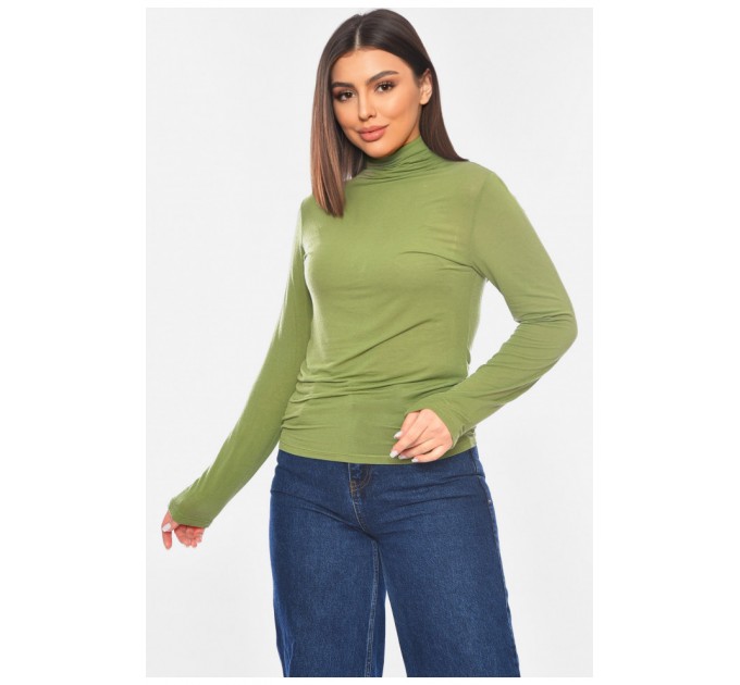 Гольф женский оливкового цвета 198114L