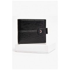 Гаманець чоловічий з екошкіри чорного кольору 198276L