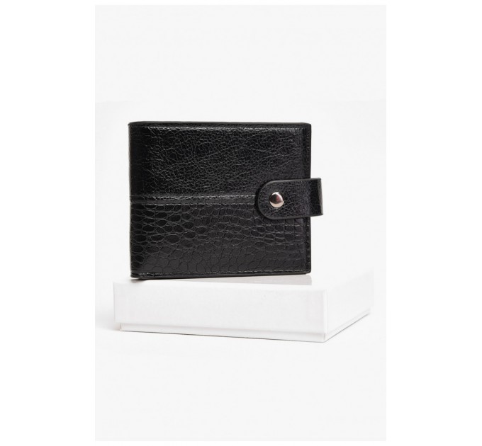 Кошелек мужской из экокожи черного цвета 198276L