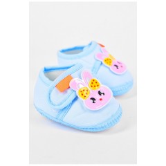 Пінетки дитячі для дівчинки блакитного кольору 198346L