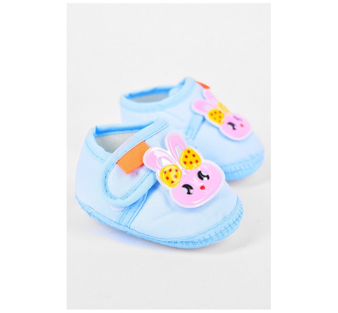Пінетки дитячі для дівчинки блакитного кольору 198346L