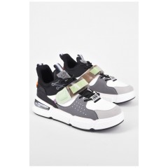 Кроссовки мужские черного цвета на шнуровке 198376L