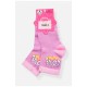 Шкарпетки дитячі демісезонні бузкового кольору з малюнком 198422L