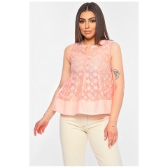 Блуза женская светло-розового цвета 198676L