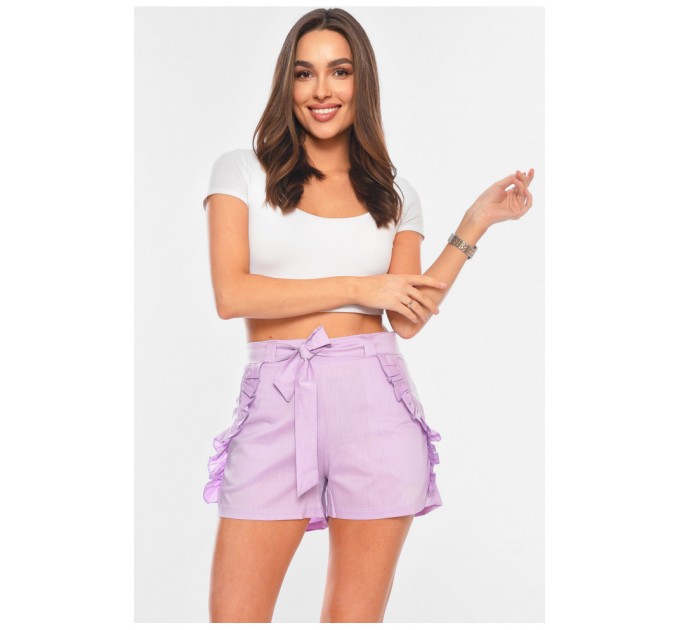 Шорти жіночі бузкового кольору 198696L