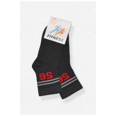 Шкарпетки жіночі демісезонні чорного кольору 198784L