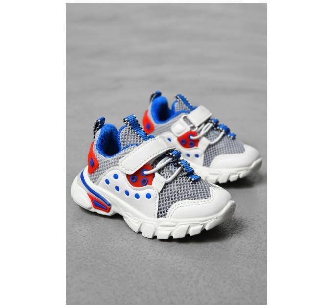 Кросівки дитячі для хлопчика білого кольору 199063L