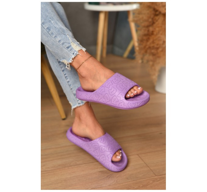 Шльопанці піна жіночі фіолетового кольору 199176L