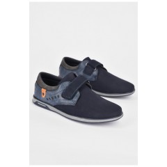Детские туфли для мальчика темно-синего цвета 199420L Детские туфли для мальчика темно-синего цвета 199420L