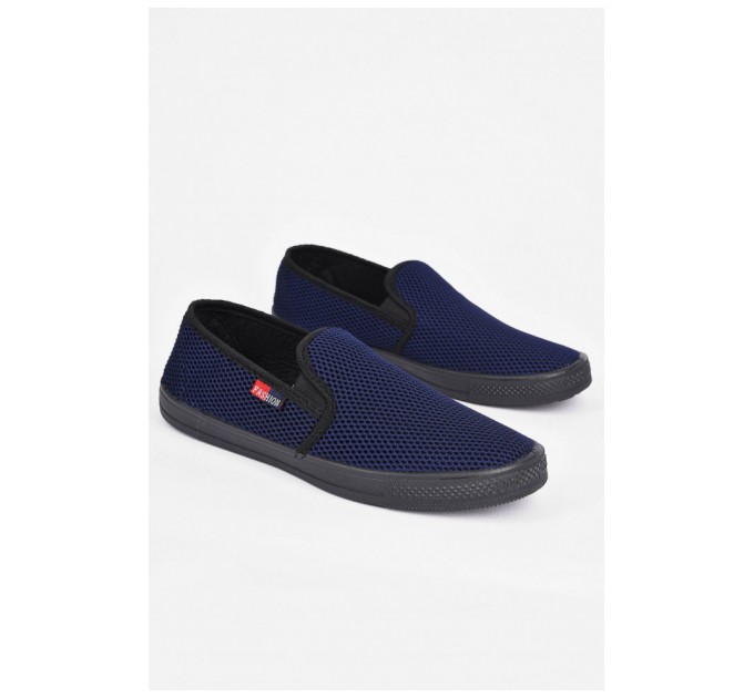 Мокасини чоловічі темно-синього кольору 199523L