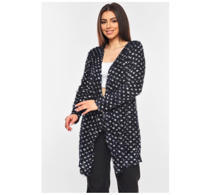 Кардиган женский трава темно-синего цвета с принтом 199920L