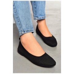 Балетки жіночі чорного кольору в`язані 199935L