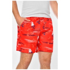 Шорти чоловічі червоного кольору з принтом 199948L