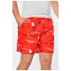 Шорти чоловічі червоного кольору з принтом 199948L