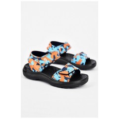Босоніжки дитячі піна помаранчево-блакитного кольору 199998L