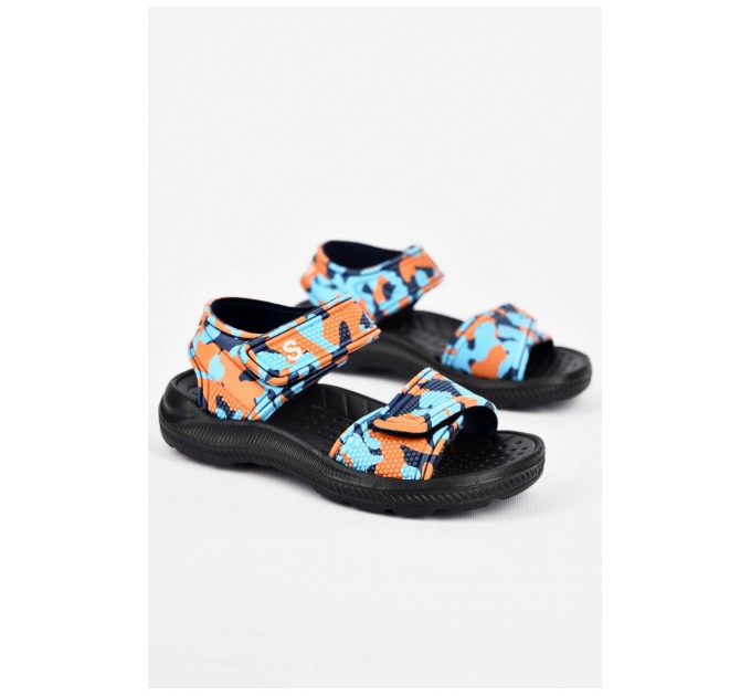 Босоніжки дитячі піна помаранчево-блакитного кольору 199998L